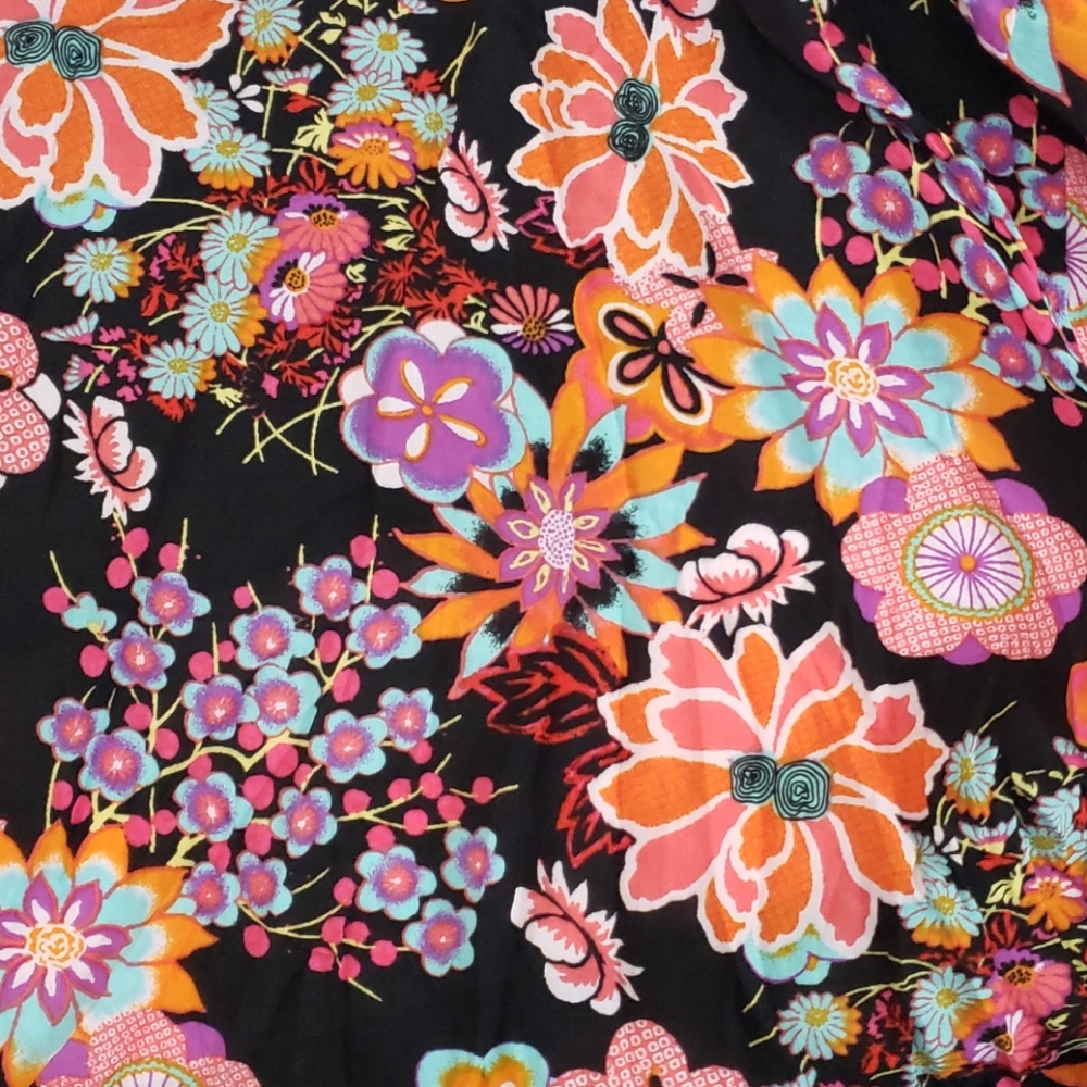 NATORI Floral Decoserie Happi Coat Robe sz S NEW - Picture 6 of 13